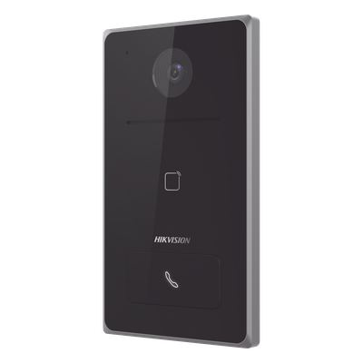 Frente de Calle IP / 2 Megapixel / 129°H / IR 2.5 m (8.2 ft) / PoE 802.3af / IP65 / Lector Mifare / Audio Bidireccional