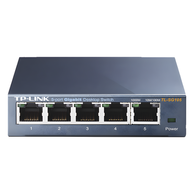 Switch / 5 Puertos Gigabit / 10/100/1000 Mbps / No Administrable / 7.4 Mpps / 3.94x3.86x0.98 in