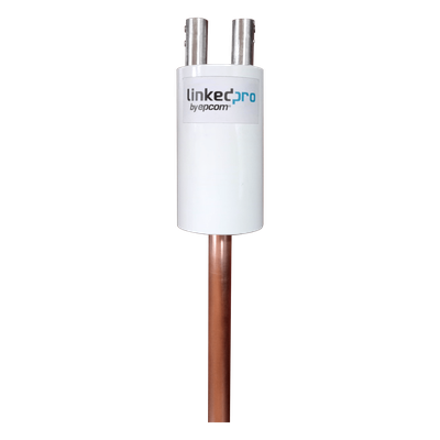 Electrodo de Puesta a Tierra / 20A / Cobre Electrolítico / Filtro Equipotencial Autoconectable / Compuesto 6 kg / 114 cm (3.74 ft)