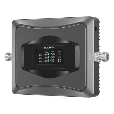Amplificador de Señal Celular / Triple Banda 850/1900(+)/2100(+) MHz / Ganancia 68 dB / Cobertura 1000 m² (10764 ft²) / Compatibilidad Multioperador / Sin Configuración