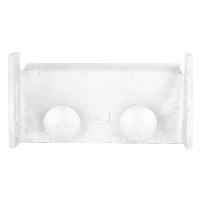 Herraje de Suspensión Tangente / Cable Figura 8 / Poste Concreto o Madera / Acero Galvanizado / Protección UV