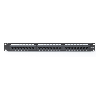 Panel de Parcheo Punchdown / 24 Puertos / Cat6A / 19 Pulgadas (48.26 cm) / 1U / UTP / T568A-T568B