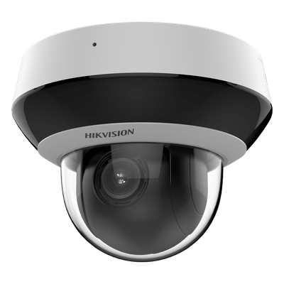 Mini Domo PTZ IP / 2 Megapixel / 4X Zoom Óptico / IR EXIR 20 m (65.6 ft) / WDR 120 dB / Audio Integrado / IP66 / IK10 / PoE