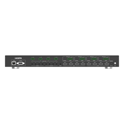 Switch Matrix HDMI / 4x4 / 18 Gbps / 4K@60Hz / HDCP 2.2 / TCP-IP y RS-232 / Audio LPCM y Dolby True HD / Conectores Phoenix