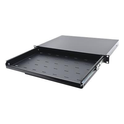 Charola Abatible para Teclado y Ratón / Rack 19" / 1U / Superficie Antideslizante / Instalación Rápida