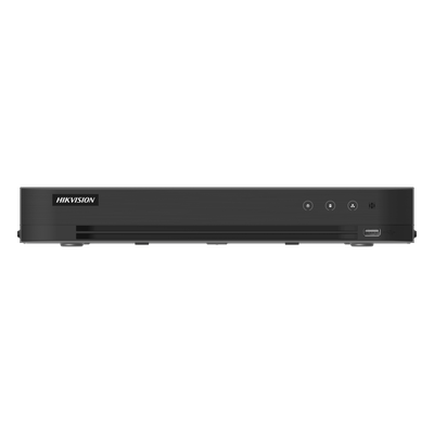 DVR Pentahíbrido / 16 Canales TURBOHD + 8 Canales IP / 5 Megapixel Lite / Audio Bidireccional Coaxitron / Reconocimiento Facial / AcuSense / 1 Bahía HDD / Salida Full HD