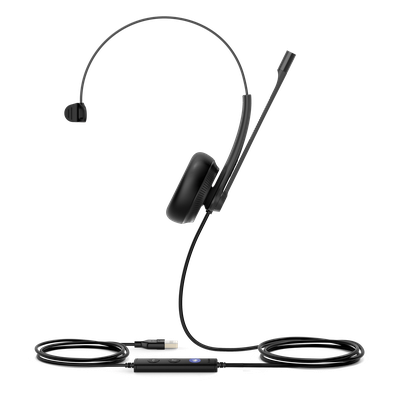 Auricular USB Monoaural / Cancelación de Ruido Pasiva / USB-A Plug-and-Play / Indicador de Ocupado / Active Protection / Compatible Windows y Mac
