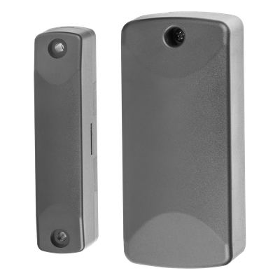 Sensor Magnético Inalámbrico para Exterior / IP56 / Gap 7.5 cm / Entrada Auxiliar NC/C/NO / -40°C a 60°C / Batería 10 Años / 345 MHz
