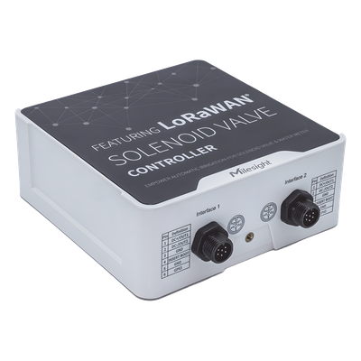 Controlador IoT LoRaWAN / 2 Salidas CC para Válvulas Solenoides / 2 Entradas por Pulsos / IP67 / 16 Eventos de Riego