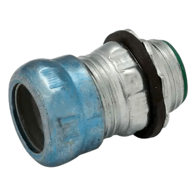 Conector de Compresión Hermético / Pared Delgada / Acero Galvanizado / 1 1/4 in / 1.89 in x 3.307 in (48 mm x 83.99 mm)