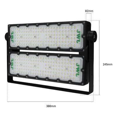 Reflector LED / 200 W / 28,000 lm / IP66 / 6500 K / 140° / 85-265 Vca~ / 350 x 250 mm / 1.15 x 0.82 ft