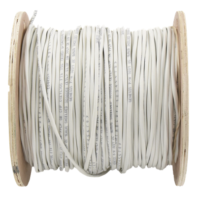 Cable para Alarma / 2x16 AWG / Blindado / Plenum / 152 m (498.7 ft) / ETL / Blanco