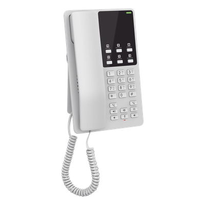Teléfono IP Hotelero / Wi-Fi Dual Band 2.4/5 GHz / 2 Líneas SIP / Audio HD Opus / Resiliencia 30% Pérdida de Paquetes / Montaje en Pared