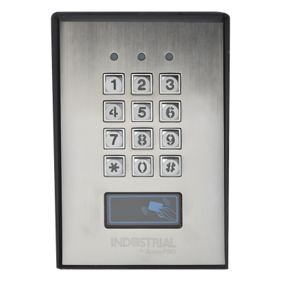 Teclado de Control de Acceso / 3 Métodos de Acceso / 1,200 Usuarios / 3 Relés / Salida Wiegand / Antivandálico / Lector de Proximidad