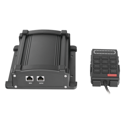 Sirena Vehicular / 100W / 115 dB / Controlador Unimando con Micrófono / 7 Tonos Americanos / Compatible Barras X67/X75