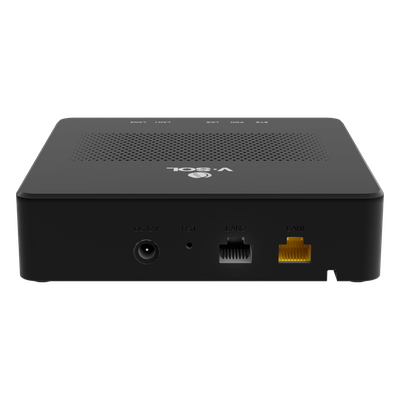 ONU/ONT Bridge XGSPON / 1 Puerto RJ45 10 Gbps / 1 Puerto RJ45 1 Gbps / Conector SC/UPC / 12W Máx / 140×140×34.5 mm / -10 a 55°C