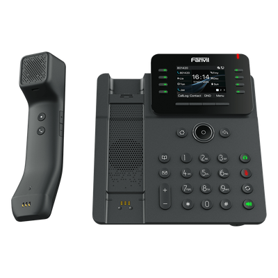 Teléfono IP / Handset Inalámbrico Bluetooth / 12 Líneas SIP / Pantalla IPS Táctil 2.8" HD / Conferencia 6 Vías / Puertos Gigabit / PoE 802.3af