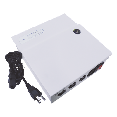 Fuente de Poder / Entrada 100-240 Vca / Salida 24 Vca / 20 A / 16 Canales / 36 W / Rango -25°C a 40°C / 8.5 x 7.95 x 3.86 in