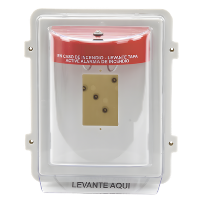 Protector Universal para Estación Manual / Policarbonato UV / Empotrado 4 pulgadas / NEMA 3R / -40°F a 250°F / UL/cUL/ADA