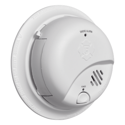 Detector de Humo Autónomo / Tecnología Ionización / Alarma 85 dB / Botón Prueba y Silencio / Diseño Compacto