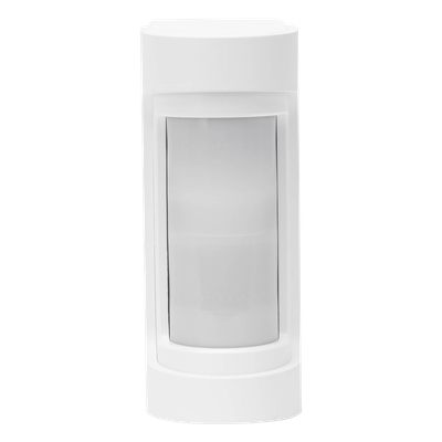 Detector de Movimiento PIR Dual Inalámbrico / Exterior / Detección 12 m (39.4 ft) / Ángulo 90° / IP55 / Batería Litio 4 Años