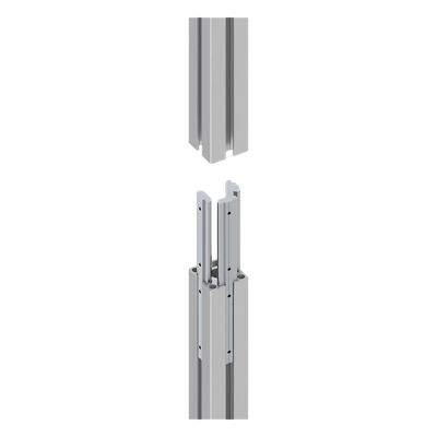 Barra de Extensión para VideoWall LED / 180 mm (0.59 ft) / 4 Puntos de Montaje M6 / Espesor 8 mm / Ancho 155 mm (0.51 ft)