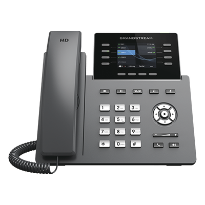 Teléfono IP / 8 Líneas SIP / 4 Cuentas / Wi-Fi 5 Dual-Band / Pantalla 2.8" / Gigabit / Bluetooth / PoE / Audio Opus