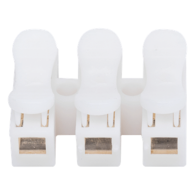 Conector Push / 3 Contactos / 250V 10A / -40°C a 100°C / Cables 0.5 a 3.5 mm² / Material Antiflama