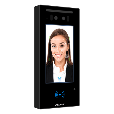 Frente de Calle IP / Pantalla Táctil IPS 5" / Doble Cámara 2 Megapixel / Reconocimiento Facial / Bluetooth y NFC / IP65