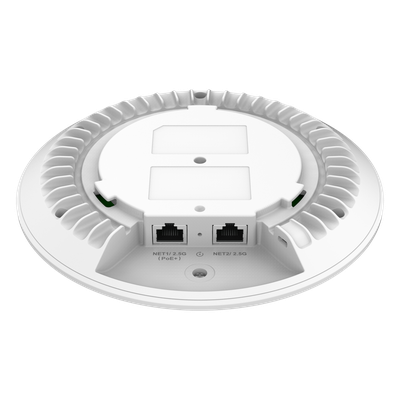 Punto de Acceso Wi-Fi 7 / 3.6 Gbps Inalámbrico / 5 Gbps Cableado / MIMO 2x2:2 / 256 Clientes Simultáneos / Cobertura 175 m (574.1 ft) / PoE+ / BLE 5.3
