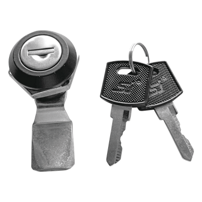 Cerradura con Paleta Metálica / 2 Llaves de Seguridad / Acero / Gabinetes 0-600 mm (0-1.97 ft) / Llave Maestra / Compatible Poliéster