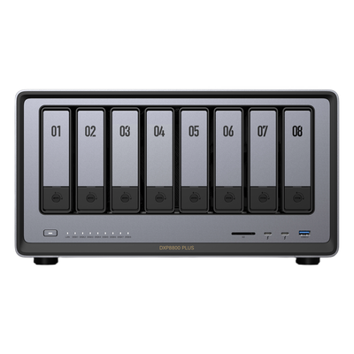 NAS Profesional / 8 Bahías SATA + 2 M.2 NVMe / Intel Core i5-1235U 10 Núcleos / 2 Puertos 10GbE / Thunderbolt 4 40 Gbps / HDMI 8K / DDR5 64 GB / PCIe 4.0 x4