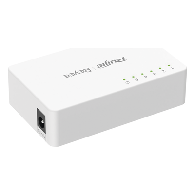 Switch No Administrable / 5 Puertos Gigabit / 10 Gbps Switching / Plug & Play / 2.1W Máximo / Cloud Visible