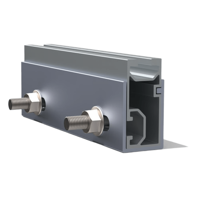 Cople de Aluminio para Riel / Aluminio Serie 6000 / Compatible N Rail 4.72 y M2 / Acero Inoxidable / 115 g