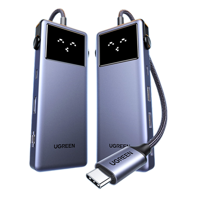 Hub USB-C 7 en 1 / HDMI 4K 60Hz / 2x USB-A 3.0 + USB-C 3.0 + USB-A 2.0 / Gigabit Ethernet / PD 100W / Cable 20 cm (0.66 ft)