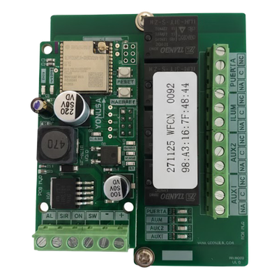 Tarjeta de Control Wi-Fi / 5 Salidas de Relé ON-OFF / IP55 / 2.4 GHz / 240 VAC 10 A