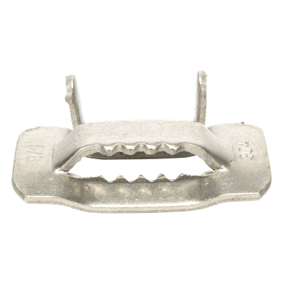 Hebilla de Acero Inoxidable / Tipo T / 5/8" / 100 Piezas / Compatible ADSS y Mini-ADSS