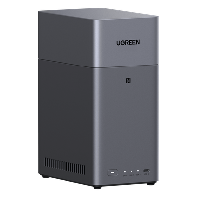 NAS de 2 Bahías / Procesador RK3576 / 4 GB DDR5 / HDMI 4K / USB-C 3.2 Gen 1 / Gigabit Ethernet / RAID 0/1-JBOD