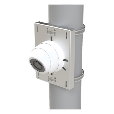 Montaje Universal para Cámara / Acero Galvanizado Calibre 16 / Poste 2' a 5' / Acabado Rugoso Fino / Exterior