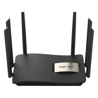 Router Inalámbrico / Wi-Fi 5 / Dual Band 2.4 y 5 GHz / 4 Puertos Gigabit / 6 Antenas 6 dBi / 1,267 Mbps / 96 Usuarios Concurrentes