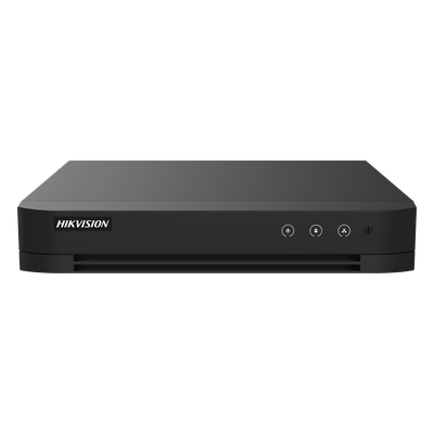DVR Pentahíbrido / 8 Canales / 4K 8 Megapixel / H.265+ / AcuSense / Audio Bidireccional / 1 Bahía HDD 10 TB / Salida Full HD