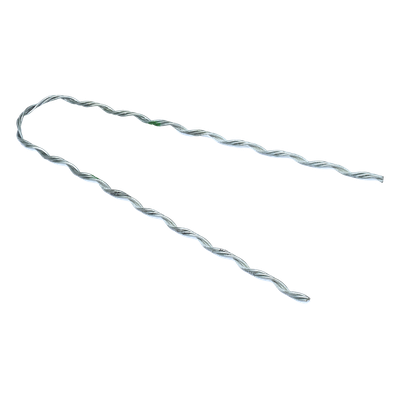 Remate Preformado Retenida / Acero Galvanizado / Cable Figura 8 con Mensajero 3.1 mm / Tensión 1746 kg / Longitud 304.8 mm (12') / Pierna Dispareja