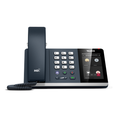 Teléfono IP / Pantalla Táctil 4 Pulgadas / HD Voice / Bluetooth 5.2 / Wi-Fi Dual Band / PoE / Certificación Microsoft Teams