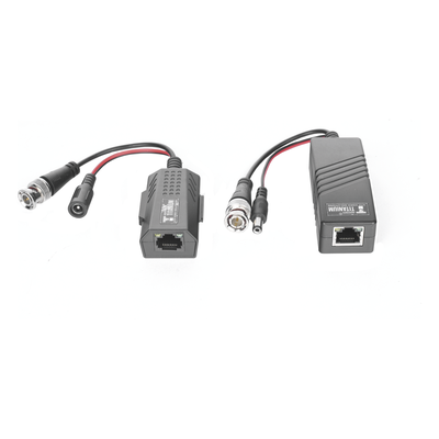 Kit de Transceptores Activos TURBO HD / Conversión 36/24 Vcc a 12 Vcc Regulados / Transmisión 200 m (656.2 ft) / Compatible HD-TVI, HD-CVI, AHD, CVBS / UTP Cat5e/6