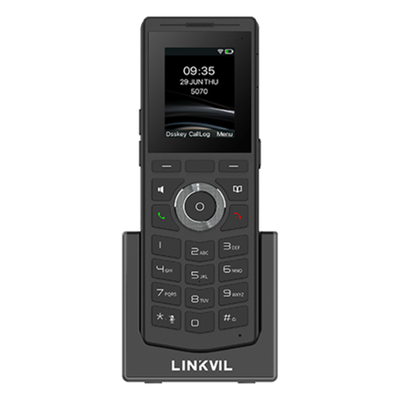 Teléfono IP Wi-Fi Portátil / Pantalla 2.0" 240x320 / Dual Band 2.4/5 GHz / Bluetooth 5.0 / Batería 1900 mAh / Resistencia Caídas 1.8 m (5.9 ft)
