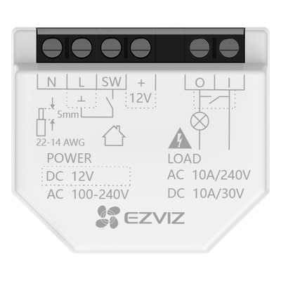 Relé Inteligente Wi-Fi / 16A 250VAC / Wi-Fi 6 y BLE / Alcance 200 m (656.2 ft) / Control por Voz / Compatible Matter