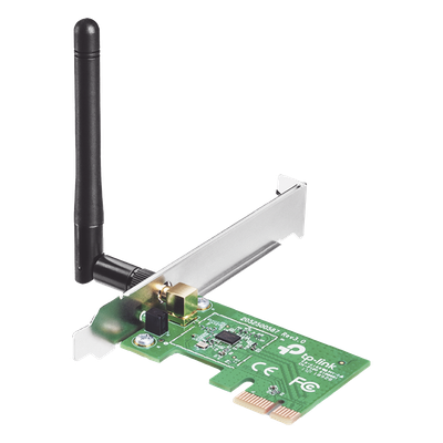 Adaptador Inalámbrico PCI Express / 150 Mbps / Banda 2.4 GHz / Antena Desmontable 2 dBi / IEEE 802.11n/g/b