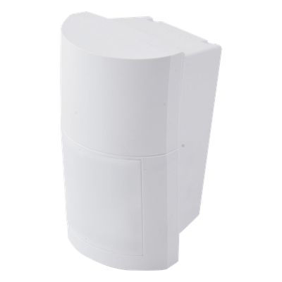 Detector de Movimiento PIR Exterior / Inalámbrico / 120° / Alcance 12 m (40 ft) / Montaje Ajustable 0.8-2.7 m / SMDA / Blindaje RFI y Luz Visible