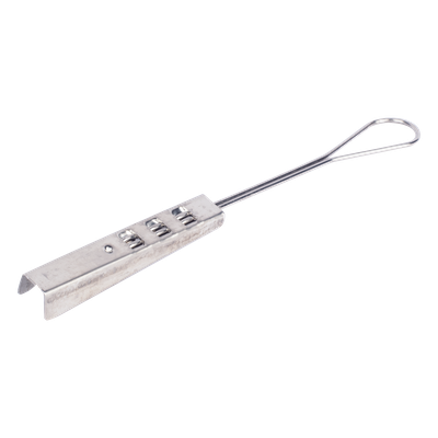 Remate Tipo Grapa / Acero Inoxidable / Tensión >600N / Sin Herramientas / Cable Drop Plano