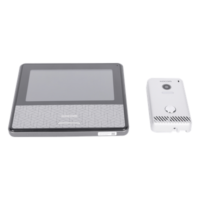 Kit de Videoportero IP / Monitor Wi-Fi / Apertura Remota por App / Alimentación 110 VCA / Diseño Compacto